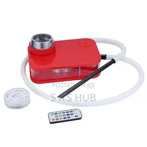 Portable Shisha Pot with LED Lights & Remote