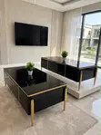 VIG Furniture Black Gold TV Stand Set - 2