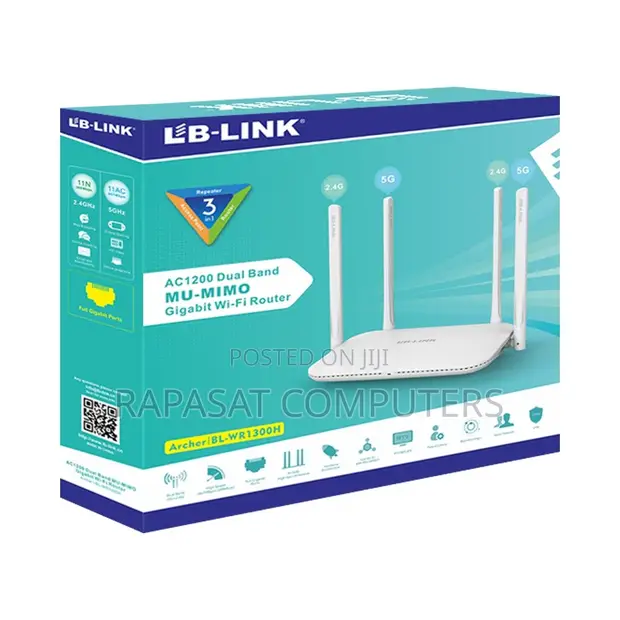 LB-Link BL-WR1300H Dual Band MU-MIMO Gigabit Wi-Fi Router - 1