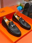 Authentic Hermes Leather Loafers - 1