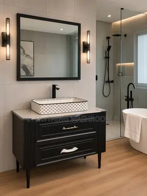 100cm Standing Cabinet Basin with Mirror