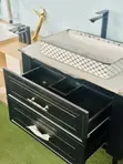 100cm Standing Cabinet Basin with Mirror - 2
