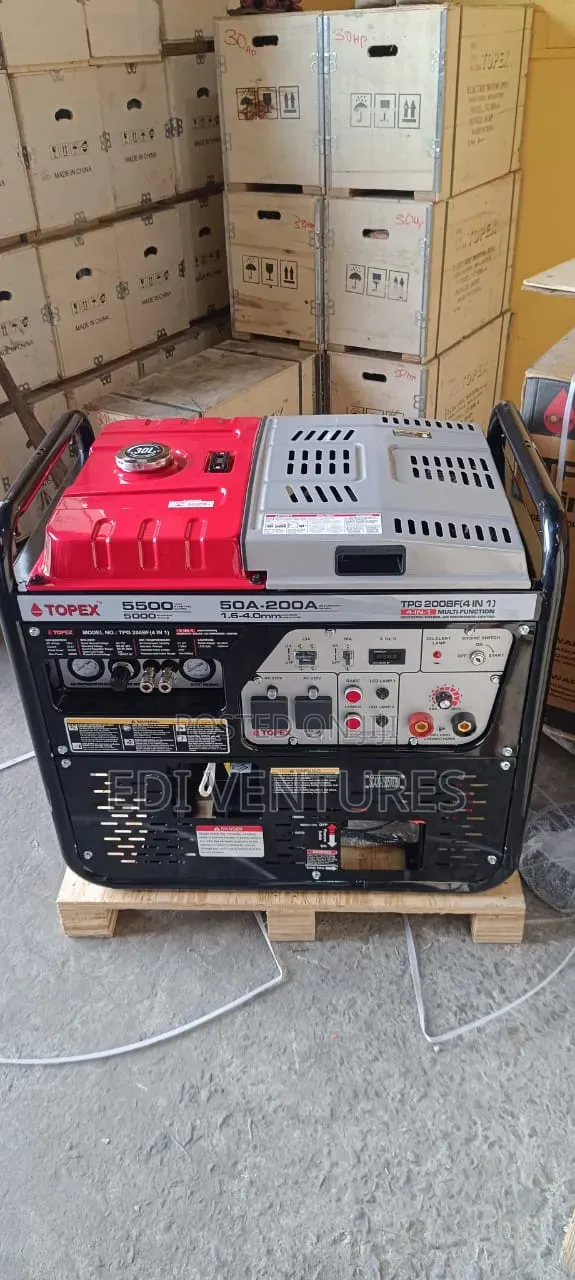 4-in-1 Welding Generator, Air Compressor, Tower Light - 1