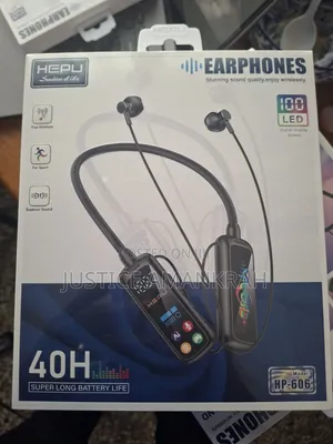 Original HEPU HP-606 Wireless Neckband Earphones - 40H Battery