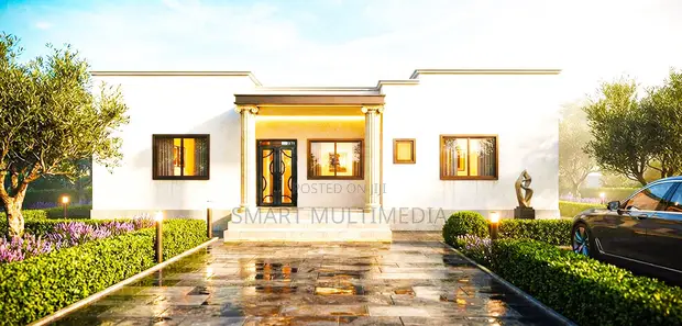 4 Bedroom Modern House Plan - 1