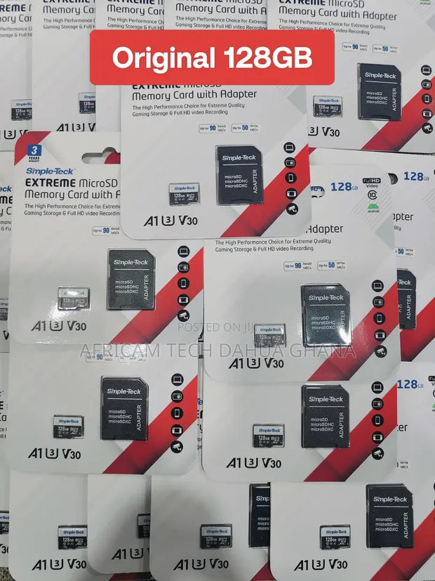128GB SD Card for CCTV, Camera, Solar - 1