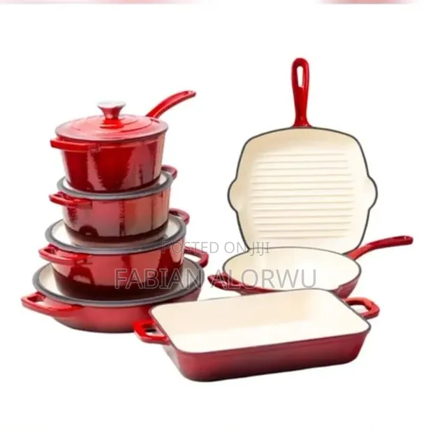 Brand New Enamel Cast Iron Cookware Set - 1