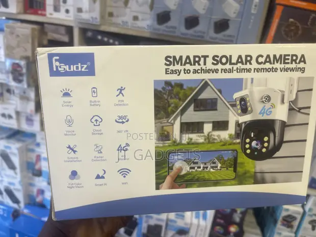 Fsudz V380Pro Smart Solar Camera - 4G, Night Vision - 1