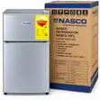 Nasco NASF2-10FL 76L Double Door Table Top Fridge - Silver - 1
