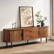 70" Modern TV Stand with Sliding Door - 1