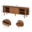 70" Modern TV Stand with Sliding Door - 2