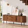 70" Modern TV Stand with Sliding Door - 3