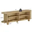 TV Stand with Sliding Door and Storage up to 78" - 1
