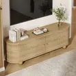 TV Stand with Sliding Door and Storage up to 78" - 3