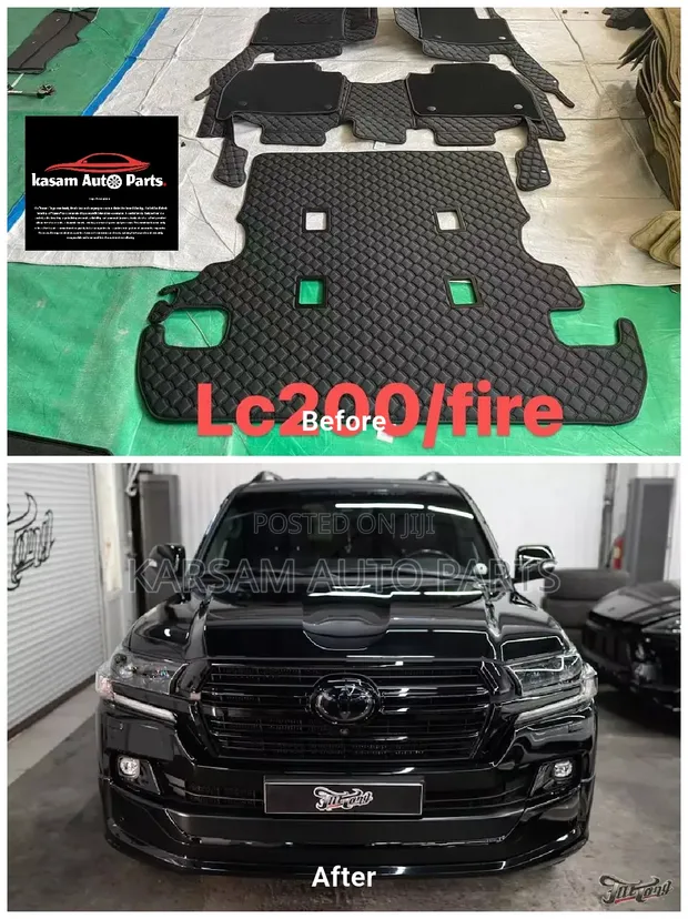 Toyota Land Cruiser LC200 Full Carpet Mat Set & Boot Mat - 1