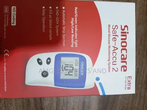 Sinocare Safe-Accu 2 Blood Glucose Meter with 10 Test Strips