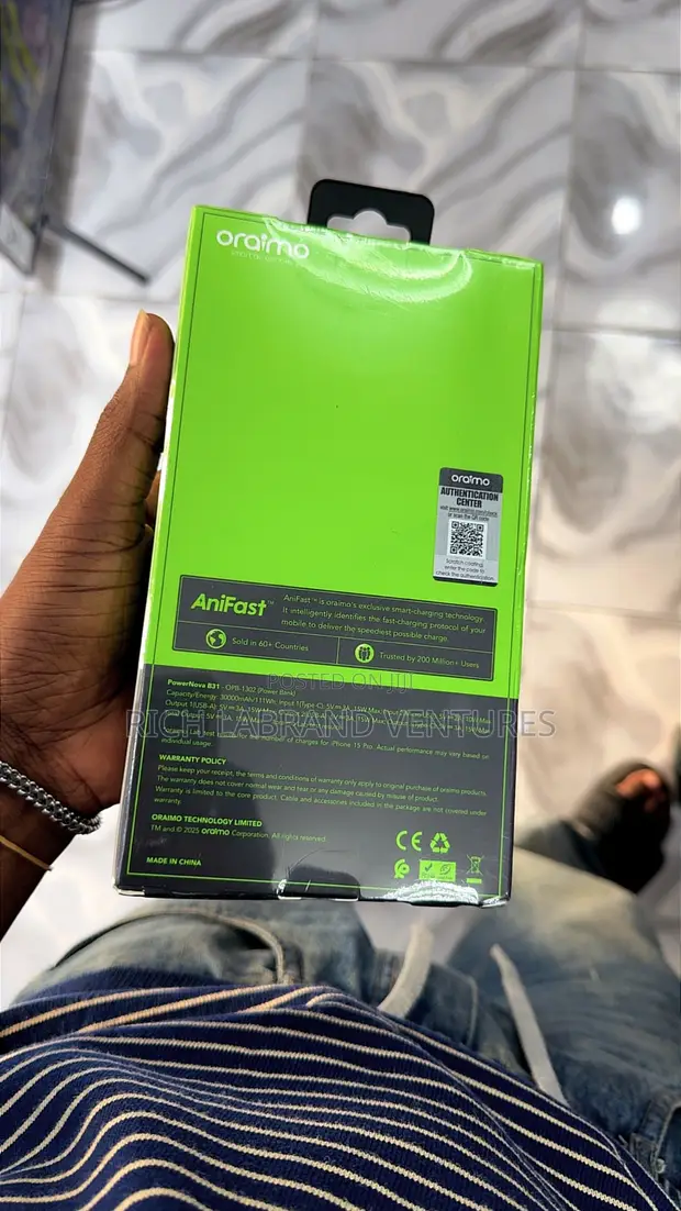 Oraimo PowerNova 30,000mAh Type-C Fast Charging Power Bank - 1