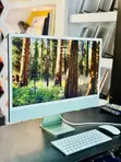 Apple iMac M1 24-inch Desktop Computer (Green) - 2