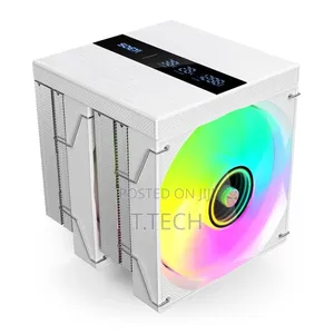 Twin-Tower CPU Cooler with Magnetic Digital Display
