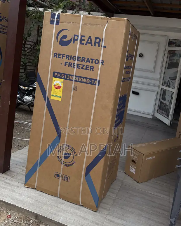 Pearl Side-by-Side Electric Refrigerator (Gray) - 1