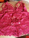 Women's Lace Bra Set - Purple - 1