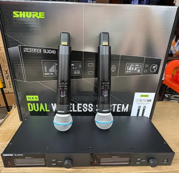 Original Shure SLX-D 2in1 Wireless Microphone System - 1