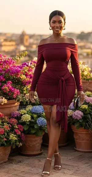 Alberta Ferretti Red Bodycon Dress