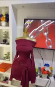 Alberta Ferretti Red Bodycon Dress - 2