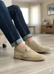 Clarks Desert Chukka Boots - Beige Suede - 2