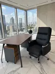 L Shape Executive Desk + Recliner Chair - 2