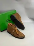 Clarks Desert Chukka Boots - Tan/Cola Brown - Black Sole - 2