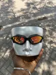 Retro Sporty Sunglasses - Black, Polarized - 4