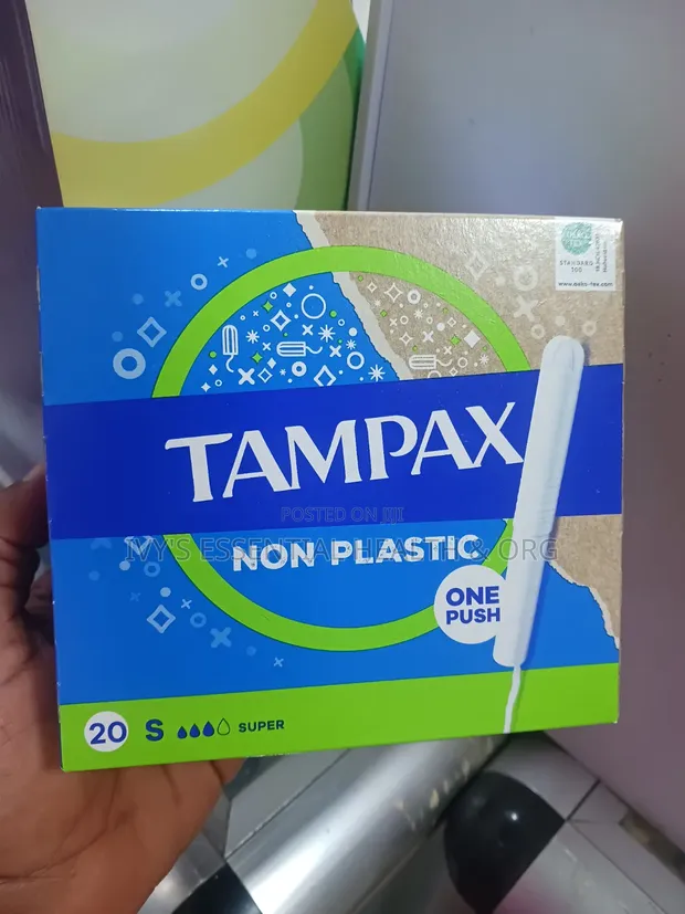 Tampax Non-Plastic Tampons (20 Count) - 1