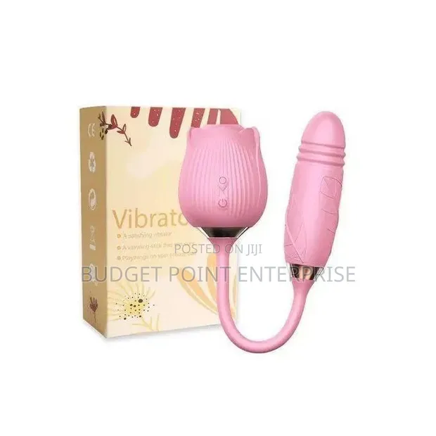 Automatic Rose Sucker 2-in-1 Vibrator - 1