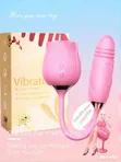 Automatic Rose Sucker 2-in-1 Vibrator - 3