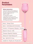 Automatic Rose Sucker 2-in-1 Vibrator - 4