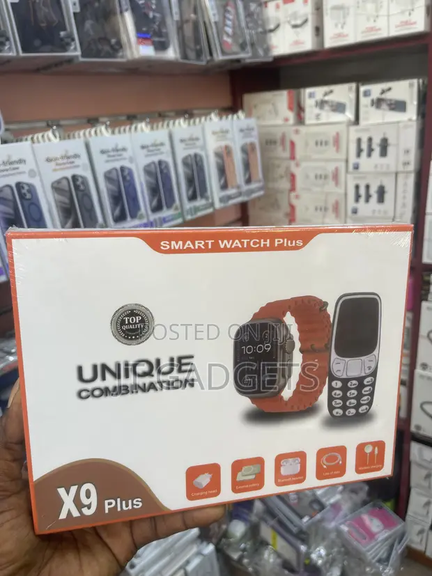 X9 Plus Smart Watch + Mini Phone Combo - 1