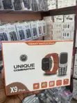 X9 Plus Smart Watch + Mini Phone Combo - 1