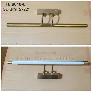 8040L GD Mirror Light - 12W Adjustable Warm White