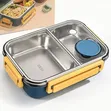 Bento Stainless Steel Lunch Box (Double Compartment) - 4