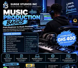 Music Production Basics Online Course - Surge Studios Inc