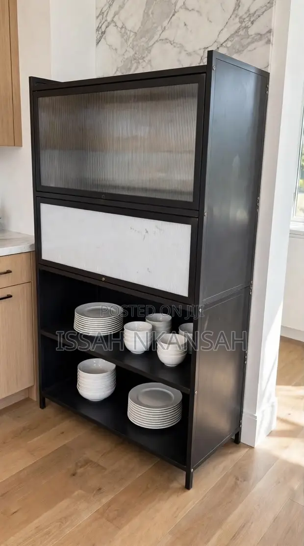 4-Tier Kitchen Storage Rack with Pegboard - 1