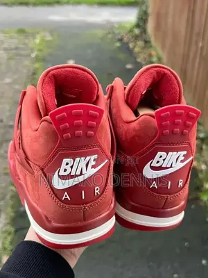 Red Air Jordan 4 Sneakers
