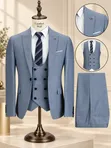 Three-Piece Men's Suit - 3