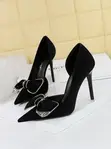 Ladies Bigtree Stiletto Heels - Black, Size 37.5 - 1