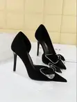 Ladies Bigtree Stiletto Heels - Black, Size 37.5 - 2
