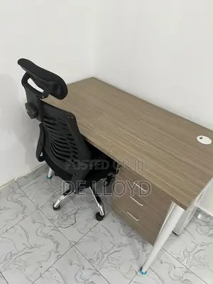 1.2m Office Table with Cabinet and Chair
