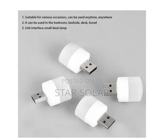 8 Pieces USB Night Lights (4 White + 4 Warm) - 1