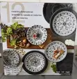 Pandex 12-Piece Melamine Dinnerware Set - 3