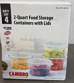 Cambro 2-Quart Food Storage Containers (Set of 4)